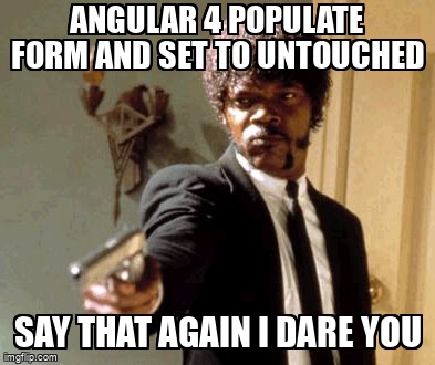 overflow_meme's tweet image. Angular 4 populate form and set to untouched stackoverflow.com/questions/4911… #angular #angularforms