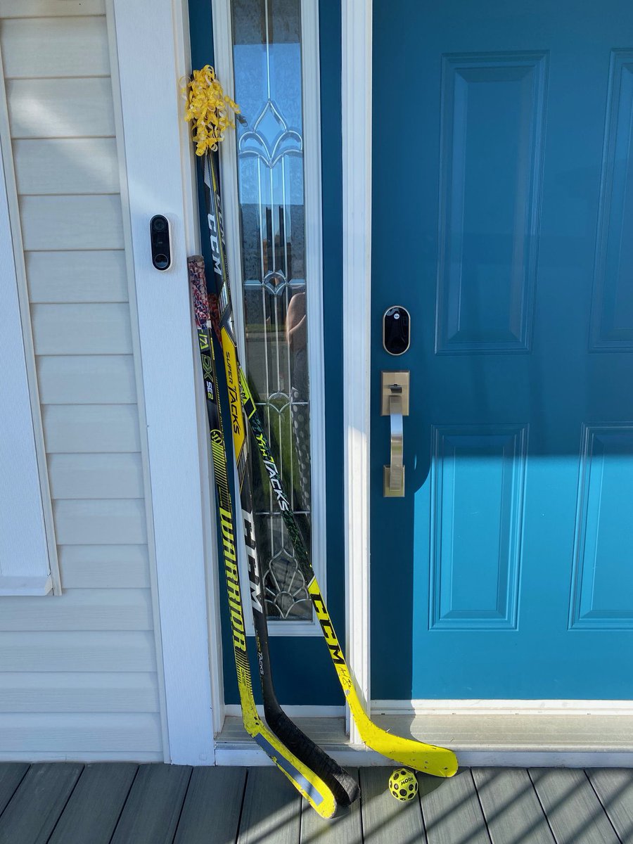 MtPearlBlades's tweet image. In memory of Clark Howell please join the Blades community and place your hockey stick outside your door today and tonight to honour his memory. 

#SticksoutforClark