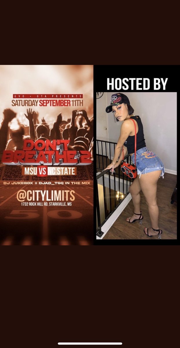 SCREAMING🗣 FROM MSU🐶🐾to ALL SURROUNDING SCHOOLS &amp; AREAS..WE RUNNIN’ IT BACK LIKE A REPLAY🎬THIS SATURDAY WE AT CITY LIMITS🏚<a href="/DJJukeboxlive/">BestDJInTheSouth 🚧</a> &amp; <a href="/djad_tsq/">DJ AD</a> IN MIX ALL MFN’ NIGHT❗️LADIES GRAB YO HOMEGIRLS..DUDES HIT UP THE GANG &amp; MEET ME @ 1732 Rock Hill Road📍WE GOIN’ 🔝