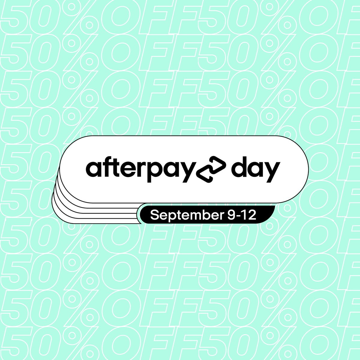 #Afterpayday is HERE! From September 9th-12th Enjoy 50% off when you check out with Afterpay and use promo code AFTERPAYDAY. 🌐nrvs.shop