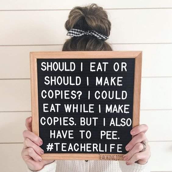 teachergoals's tweet image. The struggle is real! 💯 
📷 @teachingjoys