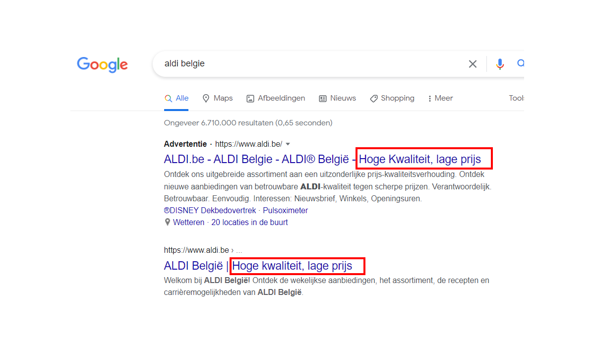 Gezien in de krant? Briljante marketing zet van Aldi België #aldi