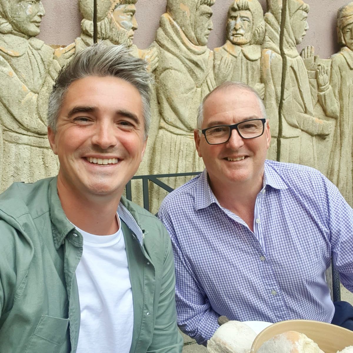 Always a pleasure to meet a fellow Blaa lover 🤩 Great to collaborate with <a href="/DonalSkehan/">Donal Skehan</a> at <a href="/Granarycafe1/">@Granarycafe</a> today 🍞 (we need a Blaa emoji!) #WalshsBakehouse #WaterfordBlaa