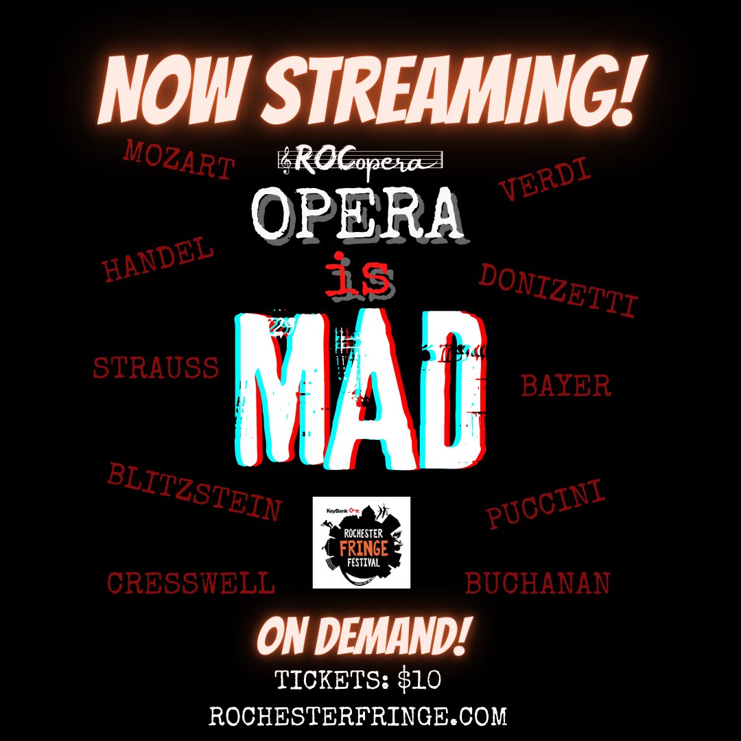 You can watch Opera is MAD!  ANYTIME!  What are you waiting for?!  Grab your ticket and stream exclusively at <a href="/RochesterFringe/">ESL Rochester Fringe Festival</a>! 

Get your ticket here: rochesterfringe.com/tickets-and-sh…