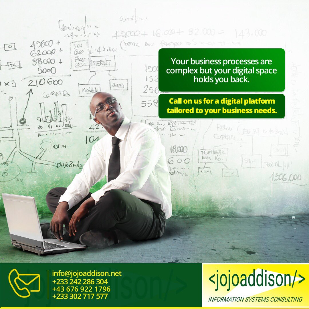 jojoaddisonk's tweet image. We create the best dashboard that helps you achieve the best results for your firm. Give us a call today.

#JojoAddisonInformationSystemsConsultancy
#BusinessEngineering
#SoftwareEngineering
#ITandCyberSecuirity