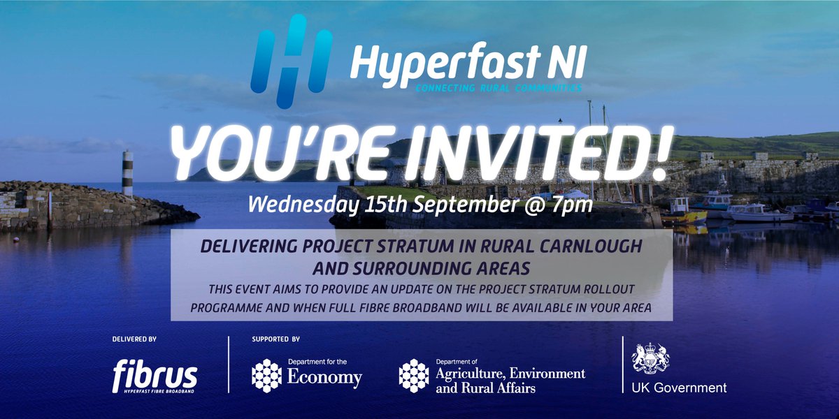hyperfast_ni's tweet photo. Join our virtual event for more information on the roll out plan in rural Carnlough and surrounding areas! Register Here: https://t.co/KjgbL74aa3 #ProjectStratum #HyperfastNI #ConnectingRuralCommunities #RuralRevolution https://t.co/pwp21ujwOR