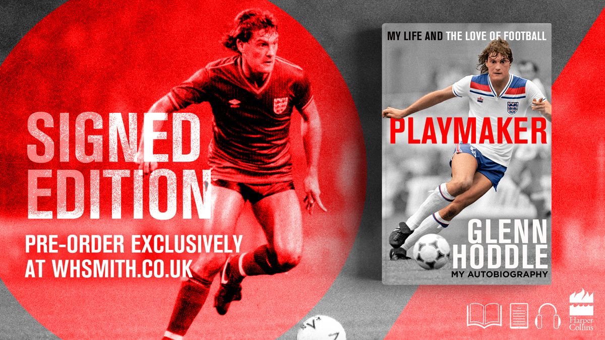 Glenn Hoddle (@glennhoddle) on Twitter photo Iām over the moon to announce Playmaker, my autobiography. Ever since I could kick a ball, I've loved the game and this is my story. It's out later this year on 11th Nov and you can pre-order it on the link below including some signed copies š <a href="/WHSmith/">WHSmith</a>: smarturl.it/playmaker_book. Iām over the moon to announce Playmaker, my autobiography. Ever since I could kick a ball, I've loved the game and this is my story. It's out later this year on 11th Nov and you can pre-order it on the link below including some signed copies š <a href="/WHSmith/">WHSmith</a>: smarturl.it/playmaker_book.