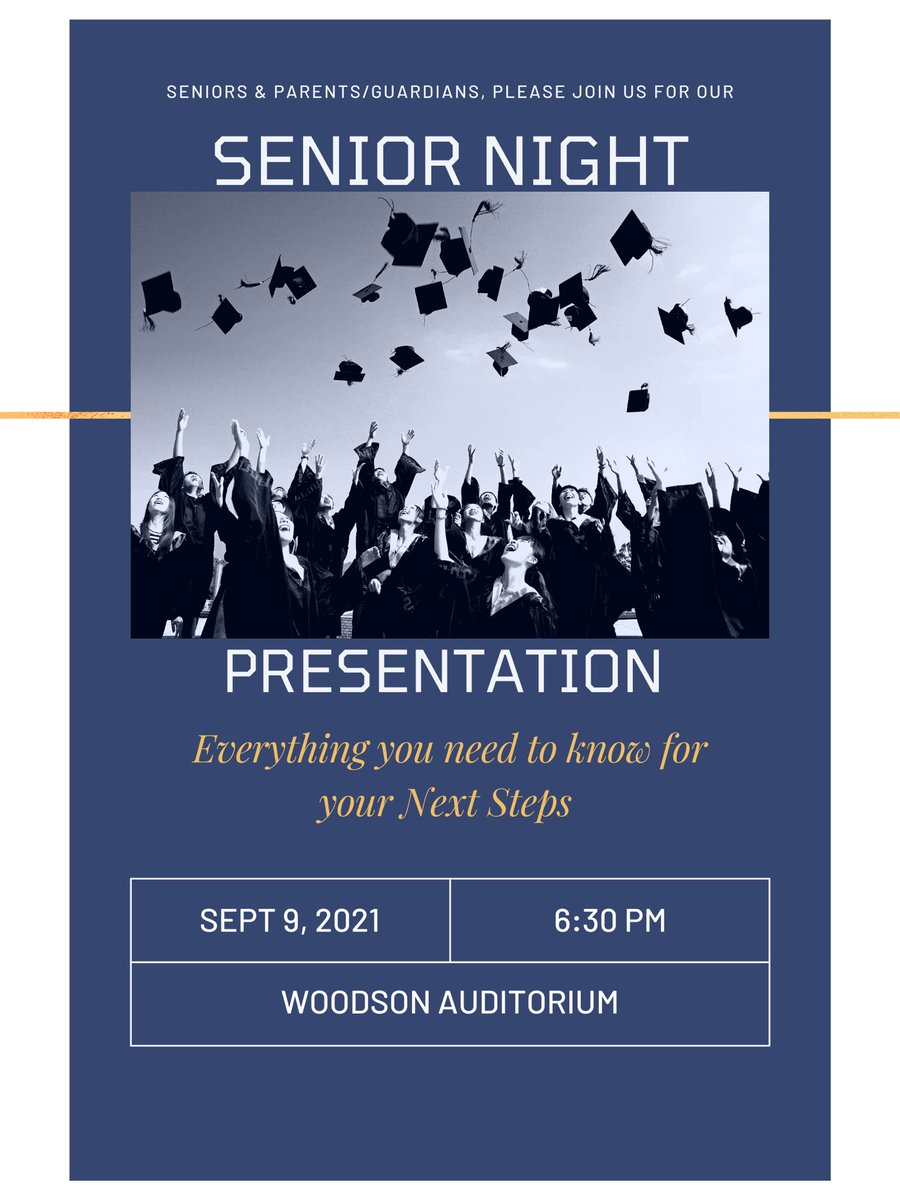 W T Woodson Hs College Career Center On Twitter Class Of 2022 We Are Looking Forward To Seeing You Tonight Please Enter Through Door 18 Our Ptso Will Have Information For Woodson Class Of 2022 Graduation Date