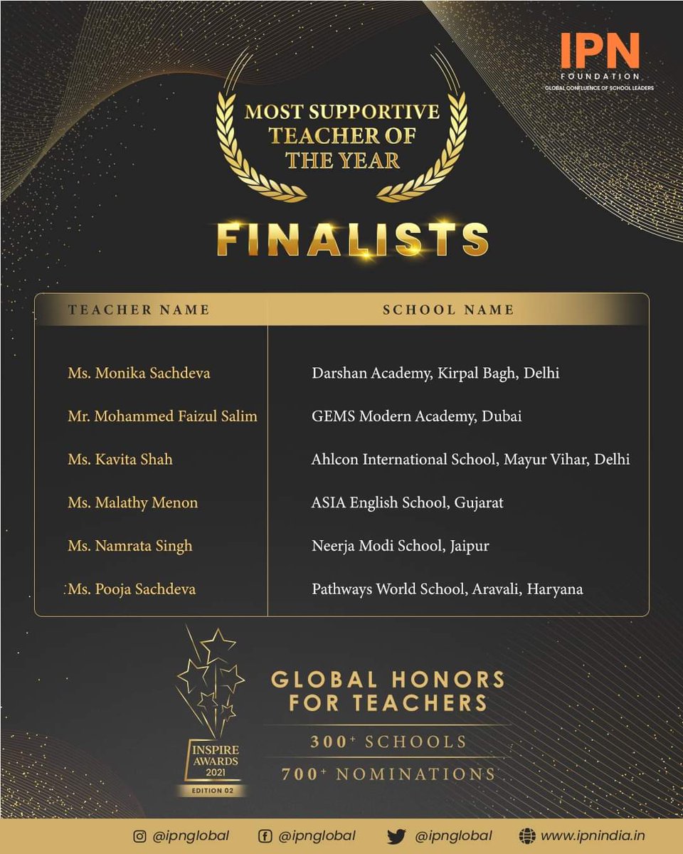 #IPNIndia #TeachersDay2021 <a href="/ipnfoundation/">IPN Foundation</a> Thank you IPN and Mr.Guarav for making the platform to appreciate teachers effort and motivate teachers to learn ND get involved in professional development.