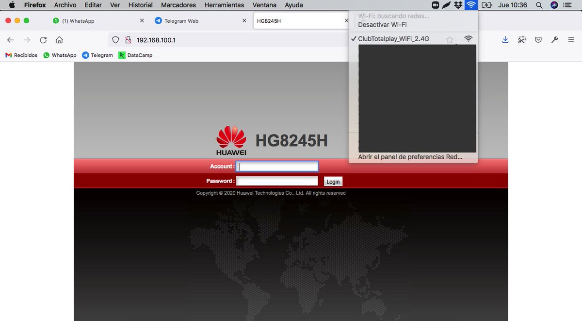 hkeyland's tweet photo. Como conseguir wifi
1 Conectate al wifi ClubTotalPlay
2 Ingresar a http://192.168.100.1/ root:*****
3 Ingresa en WLAN para ver la contraseña del wifi o agrega uno para ti

Disfruta gracias a #ClubTotalPlayWiFi  #ClubTotalPlay

Totalplay arregla esta "prueba" @Pizu @danieloso https://t.co/X2YbnEvNt5
