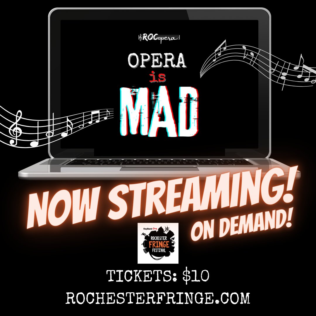 WE HAVE YOUR WEEKEND PLANS HERE!  Watch Opera is MAD! anytime during <a href="/RochesterFringe/">ESL Rochester Fringe Festival</a>!

Get your ticket here: rochesterfringe.com/tickets-and-sh…