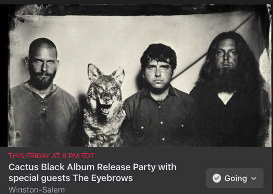 Winston-Salem friends! The-Eyebrows rock this Friday Sept. 10 opening for our pals Cactus Black.  Doors open at 7 p.m. and The Eyebrows open the show at 8 p.m.  at the Gas Hill Drinking Room
fb.me/e/4s0xxAyQU
.
.
.
.
#beardsofinstagram #instarock