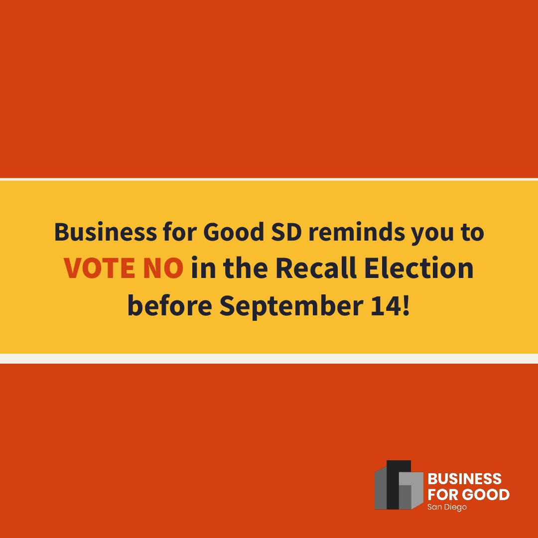 It's simple—VOTE NO on the recall 🗳 ⁠#sandiego