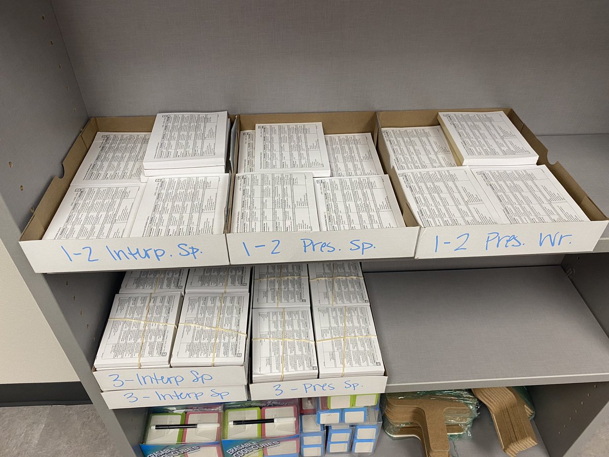 Spent a lot of my budget but I don’t regret it!! Made posters of <a href="/actfl/">ACTFL</a> oral proficiency levels in the workplace for our halls, giant copies of our rubrics for use in the classroom &amp; halls, and small pads with rubrics for easy access &amp; use! #katyisdlote <a href="/jhslote/">JHS LOTE</a> #langchat