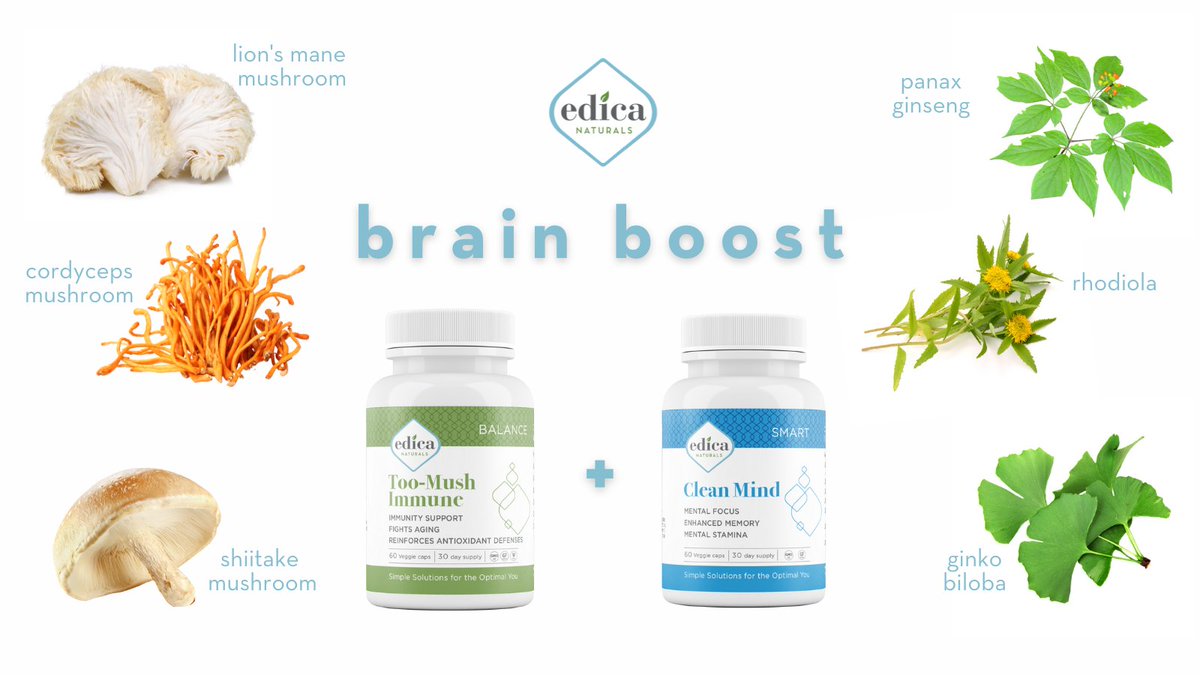 DivineEnergy4U's tweet image. Stack your supplements! 🍵🍄🌿 Combining the synergistic effects of our Too-Mush Immune™ and Clean Mind™ gives you a powerful, #functionalmushroom, adaptogenic brain boost.
bit.ly/2XdxjqS 

#edicanaturals #plantsheal #nootropicstack #supplementstack