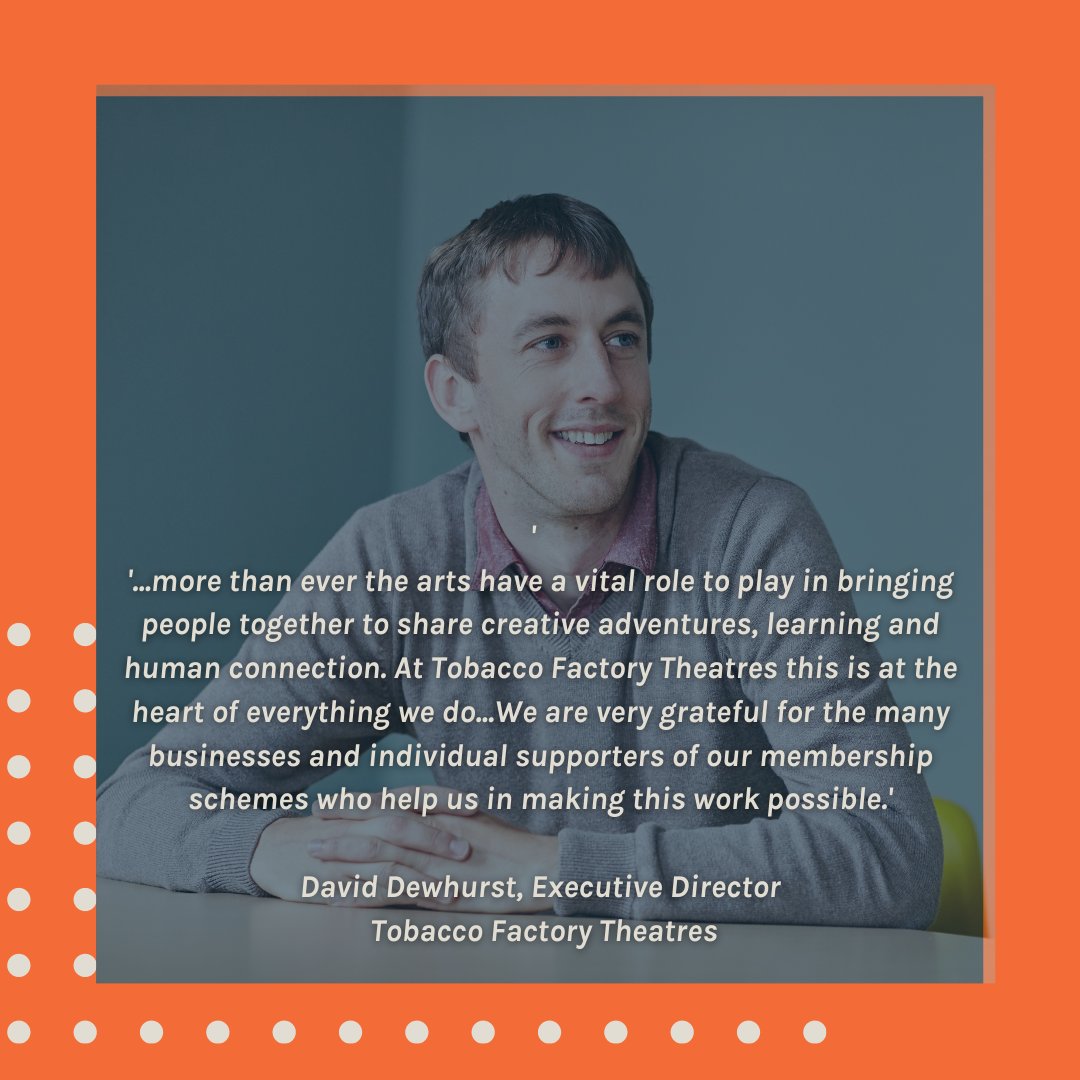 tftheatres's tweet photo. ๐Introducing David Dewhurst, Executive Director at Tobacco Factory Theatres. David highlights how your support can have an enormous impact on the work we do within the community.
Find out how you can get involved here ๐https://t.co/ca0dEi8dzj
#creativeadventures #getinvolved https://t.co/QiYRpNmk7R