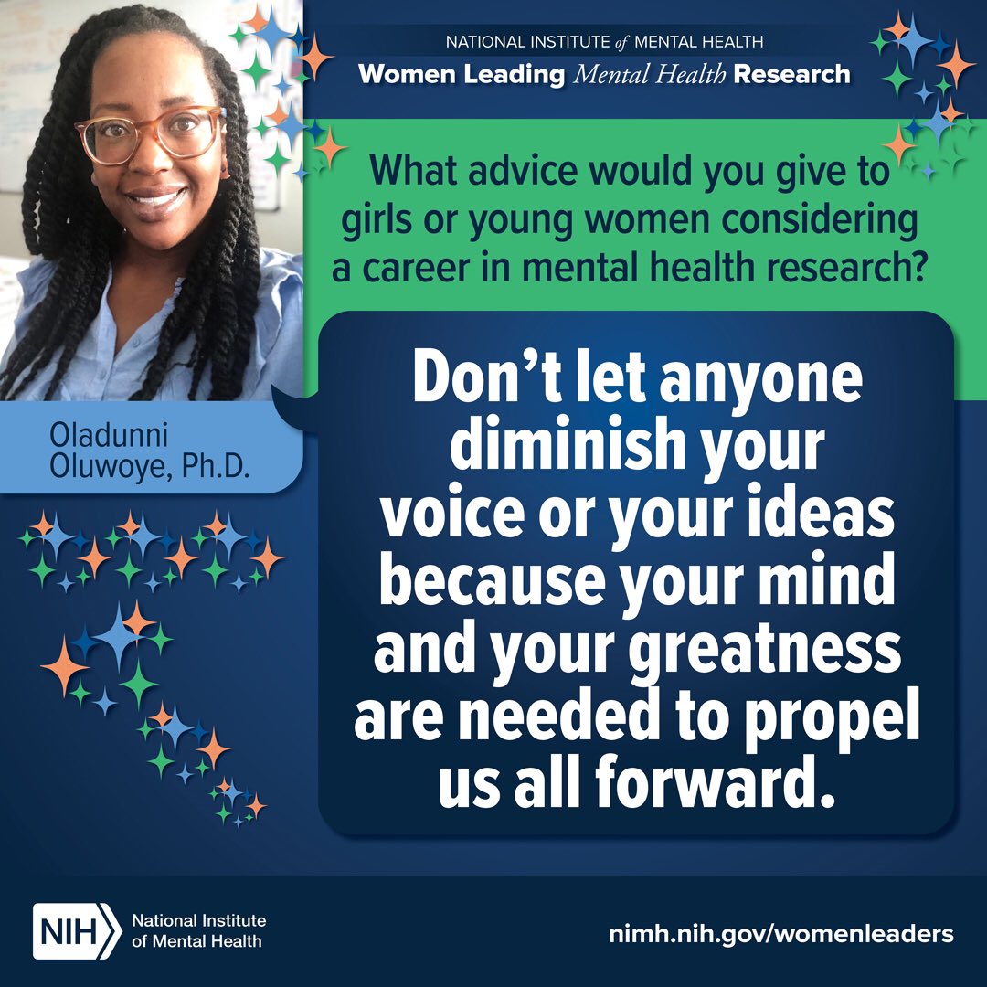 I’m super excited and honoured to be featured in the <a href="/NIMHgov/">National Institute of Mental Health (NIMH)</a> Women Leading Mental Health Research Campaign. 

nimh.nih.gov/research/women…