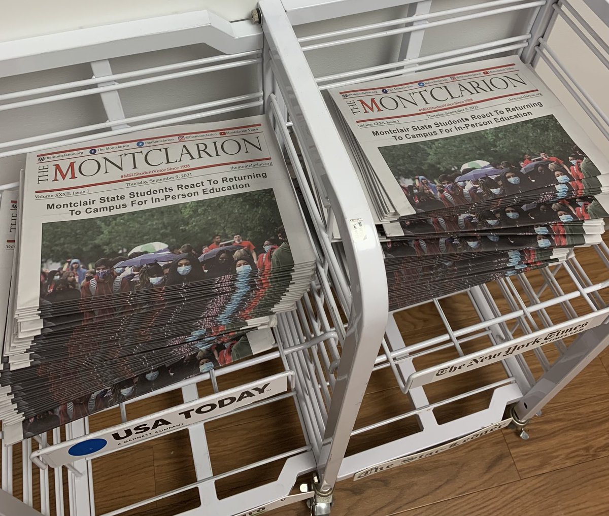Tara George (@journoprof) on Twitter photo Yay! The print version of <a href="/TheMontclarion/">The Montclarion</a> is back for the first time after a year and a half! The news was all digital while Montclair State was remote. Now we’re back on campus, the paper is too!👏🏽 👏🏽👏🏽👏🏽<a href="/montclairstateu/">Montclair State University</a> @MontclairSCM <a href="/KeithStrudler/">Keith Strudler</a> Yay! The print version of <a href="/TheMontclarion/">The Montclarion</a> is back for the first time after a year and a half! The news was all digital while Montclair State was remote. Now we’re back on campus, the paper is too!👏🏽 👏🏽👏🏽👏🏽<a href="/montclairstateu/">Montclair State University</a> @MontclairSCM <a href="/KeithStrudler/">Keith Strudler</a>