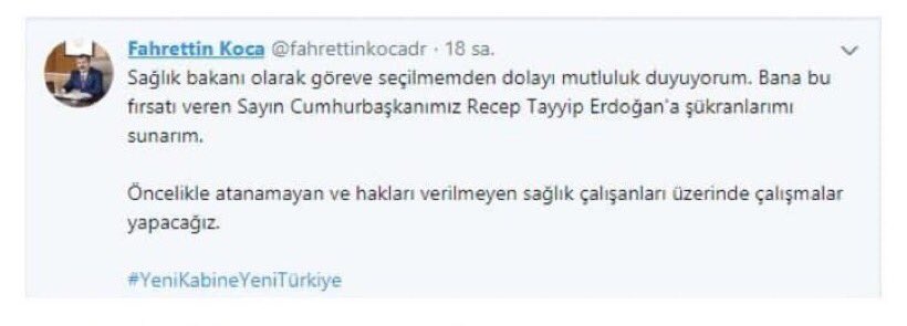 hstafenerli1907's tweet photo. Atama yapmıyorsan o koltukta boşuna oturmayın sayın bakan.Söz namustur. @drfahrettinkoca #fahrettinkocaistifa https://t.co/gNhHXJFJNb