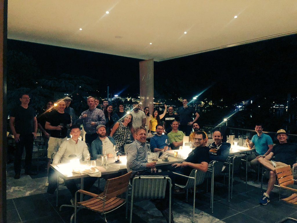 dominic_w's tweet photo. As it happens, another DFINITY team event in Zürich. We're doing this in shifts to (try) to avoid all getting COVID-19!
The sum total of the crypto engineering talent pictured is unparalleled.
#WorkAtDFINITY https://t.co/rY4g1Xp6yA