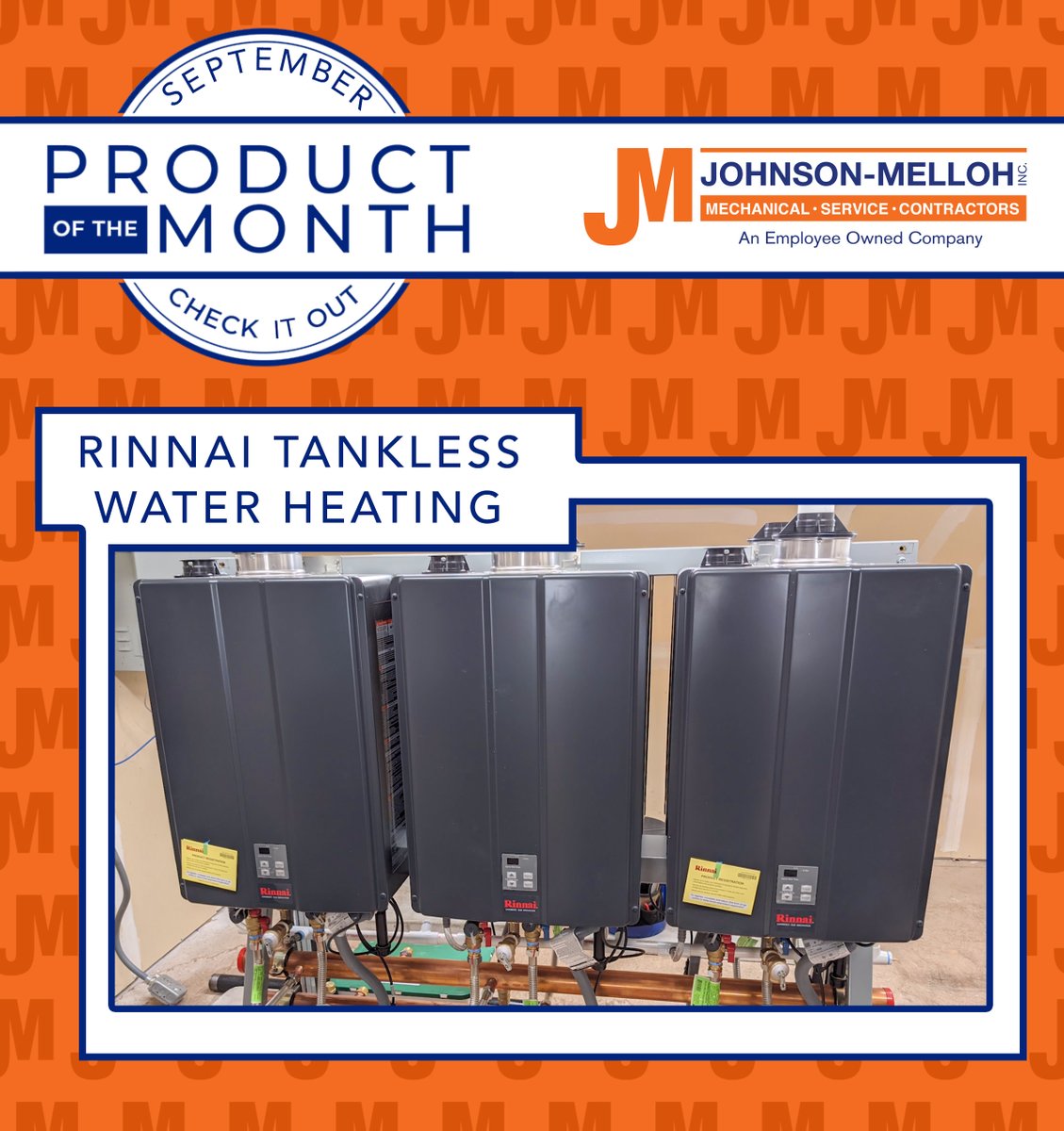 Tired of an old and inefficient water heater? Cost-efficient and higher-quality options are now available! Contact us today to learn more about Rinnai Tankless water heating.

#JohnsonMelloh #Rinnai #CommericalWaterHeating johnsonmelloh.com / rinnai.us