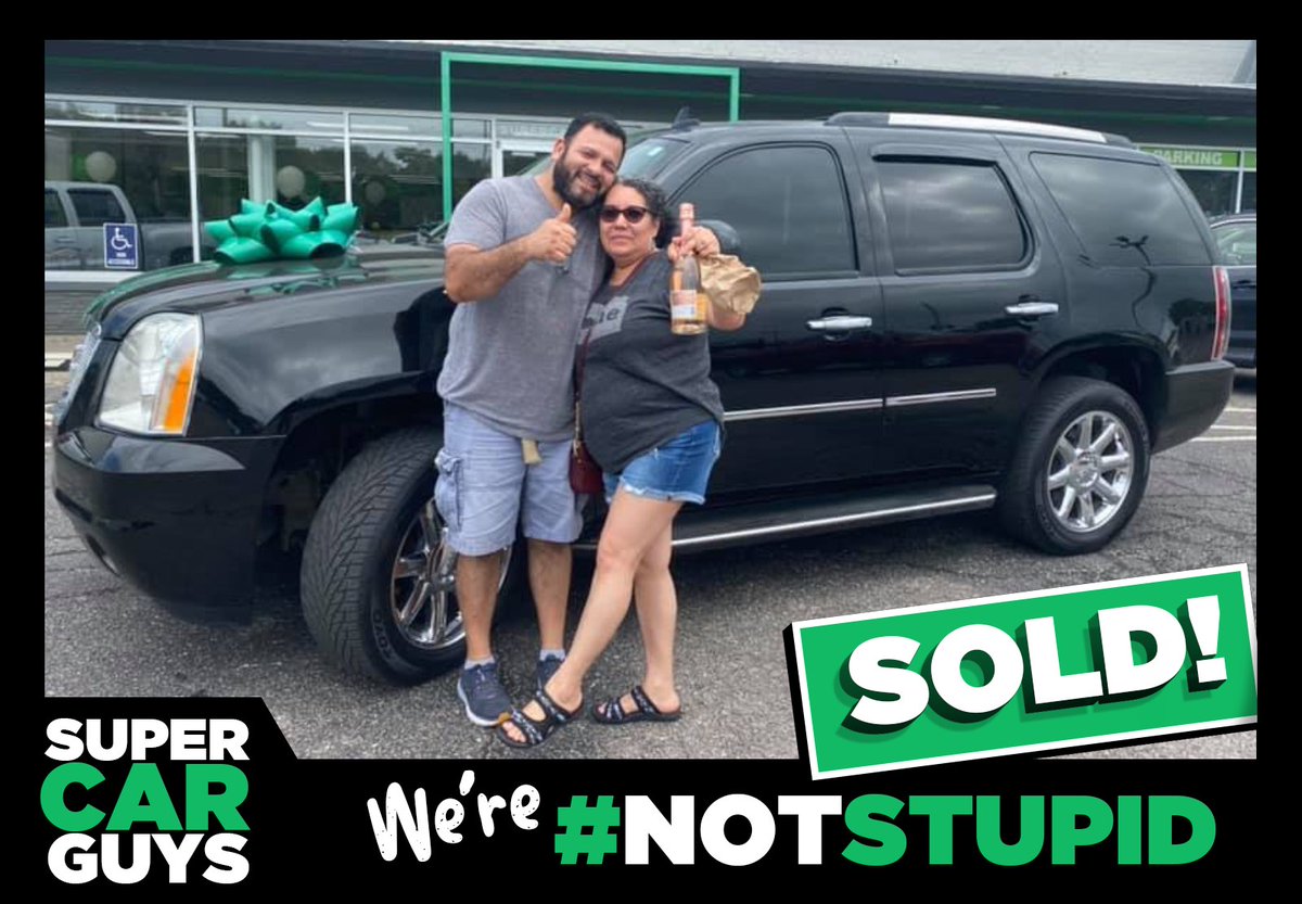 Help us congratulate Mr. and Mrs. Carlos Mendoza on the purchase of their 2013 GMC Yukon Denali AWD Sport Utility. 🥂Robert at our West location always makes sure his customers go home with a little somethin-somethin' to celebrate. How can we help YOU?
supercarguys.com
