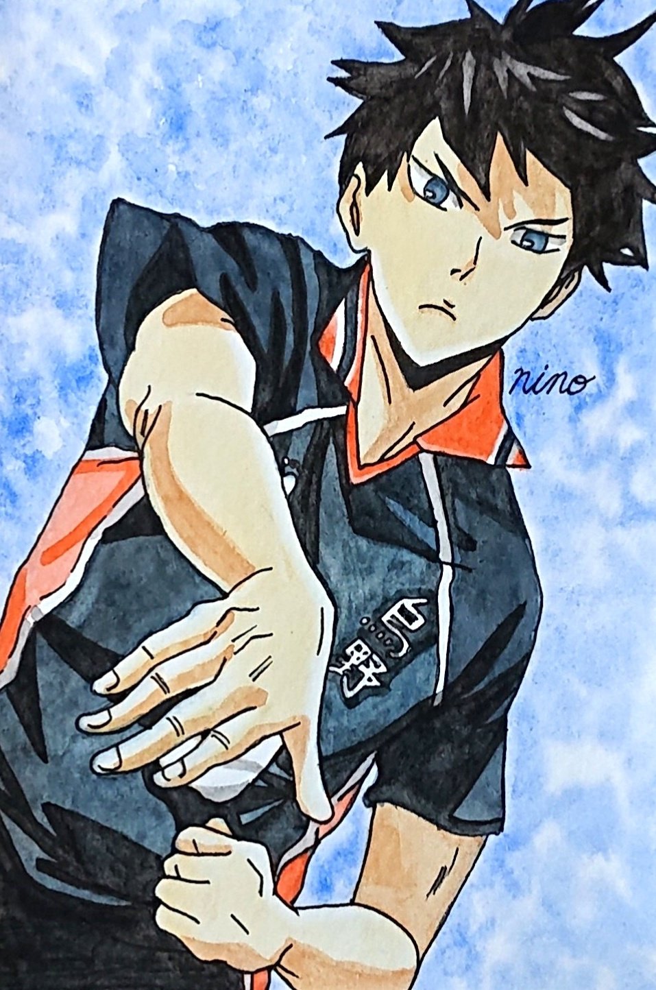Ninomiya Illustration 主人公の日向翔陽とのコンビ アニメではめちゃくちゃカッコいいですよね 私もバレーがしたいって思っちゃいます ってかジャンプなんかしてたら死んじゃうわ ハイキュー ハイキューイラスト 影山飛雄 影山飛雄