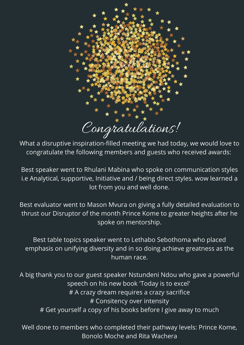 #congratulations