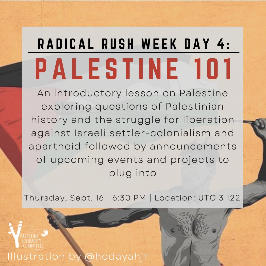 PSC_atx's tweet photo. Join us NEXT WEEK during radical rush week - a week to learn from and get involved with organizations in Austin fighting for justice! We will be hosting our first teach-in of the semester next Thursday at 6:30! https://t.co/iHf7Yn8YVr