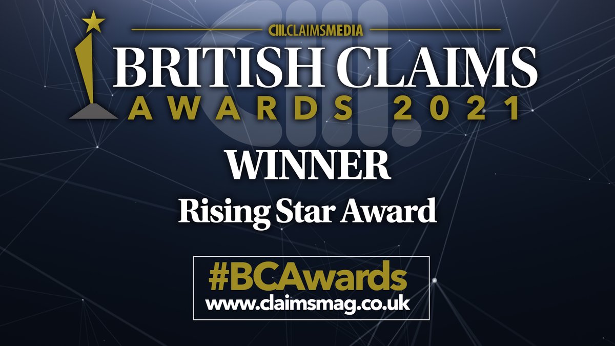 ClaimsMedia's tweet image. ⭐ The winner of the Rising Star Award is… Ashley Preece of @ClaimTechnology - fantastic! ⭐  

Ashley came out on top in a highly competitive category because…👇👇👇  

#BCAwards #Insurance #InsuranceClaims