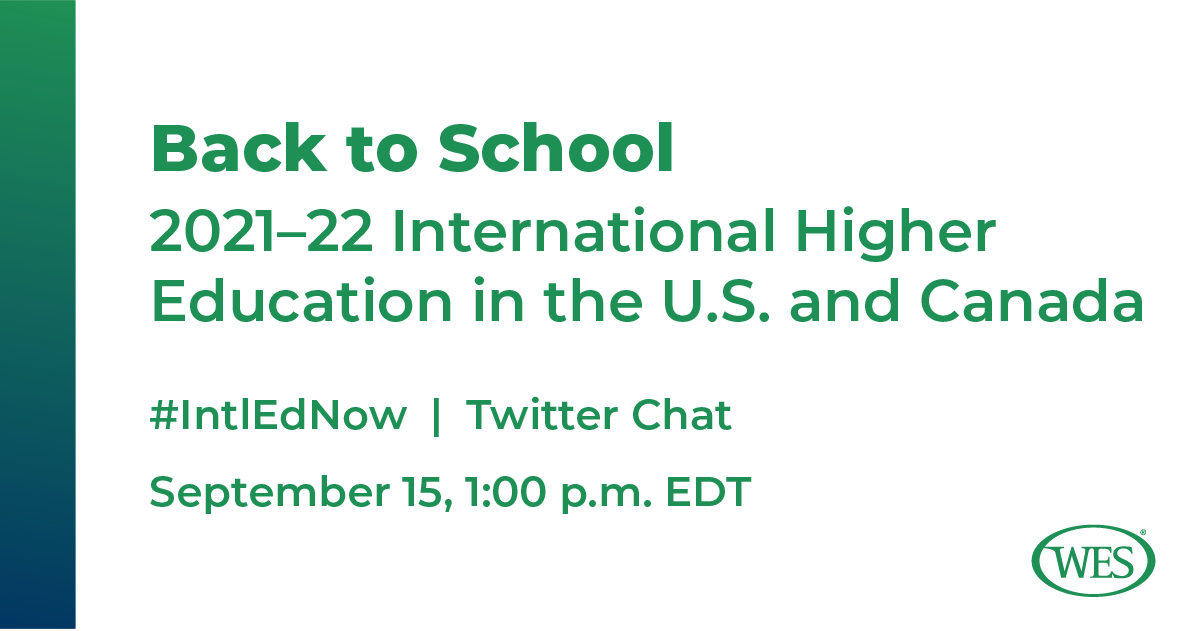 WorldEdServices's tweet image. Don't miss our #IntlEdNow Twitter chat next Wednesday! Join the chat to explore current trends in #intlhighered &amp;amp; to discuss how new #COVID19 variants are impacting the fall semester in the U.S. &amp;amp; Canada. Register here: bddy.me/3trdk3V