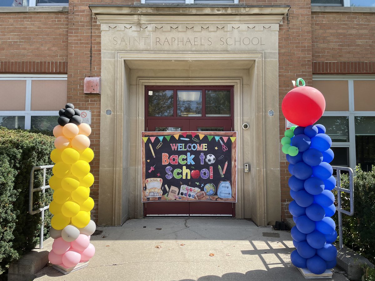 Welcome back to a new school year! We are excited for all our students to be back to in person learning! Let the learning begin! @StRaphaelTCDSB @mariarizzo @campbes03