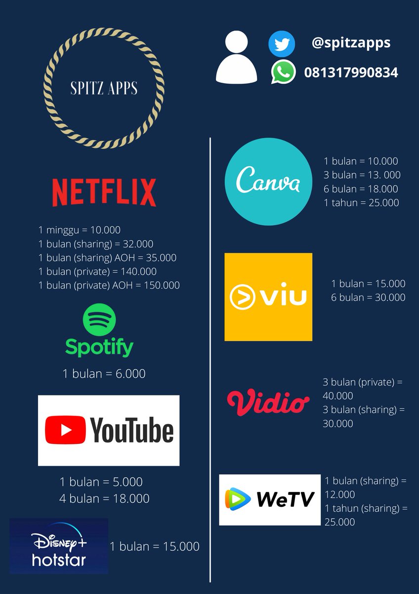 spitzapps's tweet photo. @IbnuTasrip Kak, maaf saya izin promo. Sambil menemani PPKM terutama pecinta Money Heist, kita sudah bisa menonton Part 5 di Netflix yang bisa dibeli melalui akun kami yang pastinya dengan harga terjangkau. Kita juga bisa nonton drakor, anime, dan drama lainnya, looh. Silahkan order. ☺🙌 https://t.co/9lIzFnFD8m