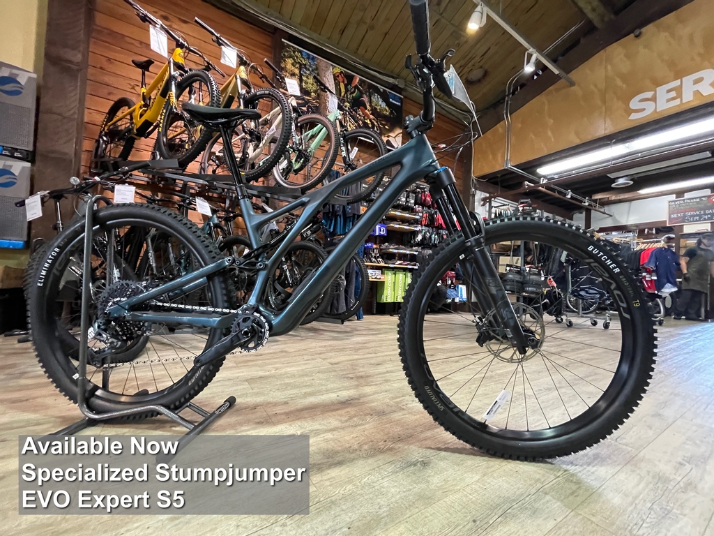 EdenBicycles's tweet photo. @iamspecialized Stumpjumpers are coming in hot! Check out this EVO Expert in S5.  Full Carbon Frame, 150/150 Fox Suspension! 😍😍😍  On the floor now, to hit the dirt!  Stop by or call us with any questions.  #edenbicycles #specialized #stumpjumper #newbikeday #mtb #mtblife https://t.co/5ndfB6jAul