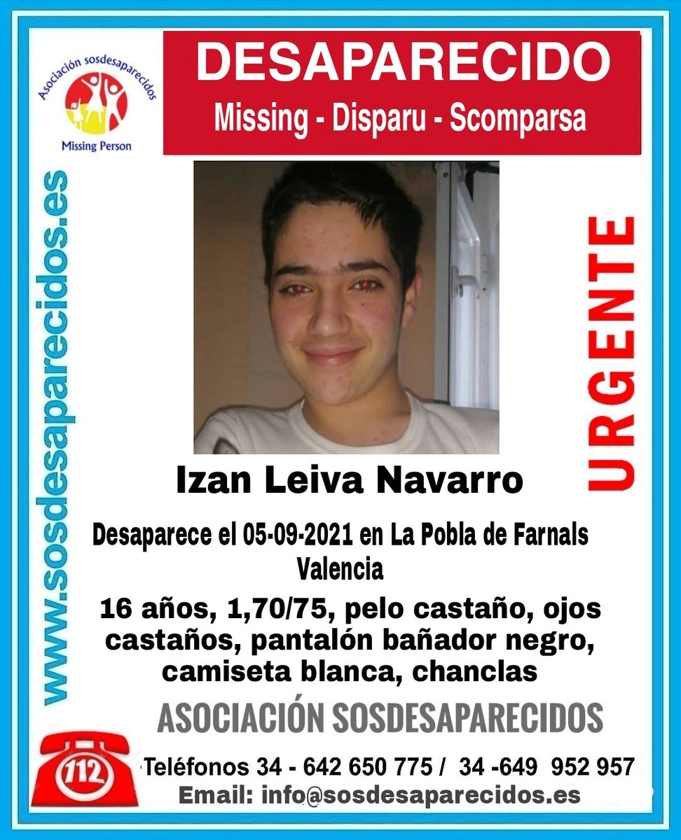 guardiacivil's tweet image. 🆘️#MuyUrgente⚠️
Izan es un #menor que ha #desaparecido en La Pobla de Farnals #Valencia 

Si le ves
📞062
📞112
Tu RT es muy importante