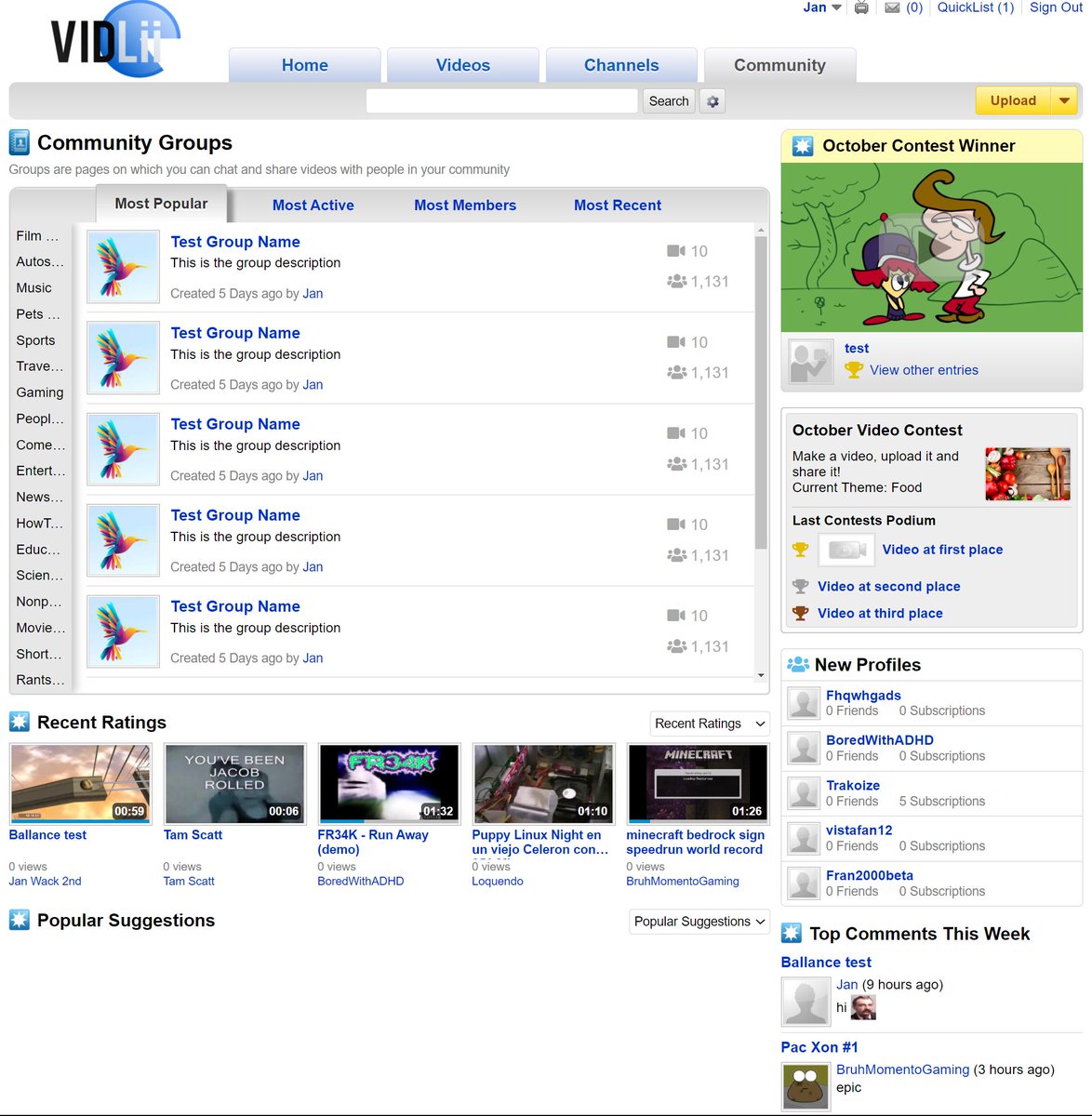 VidLii tweet media