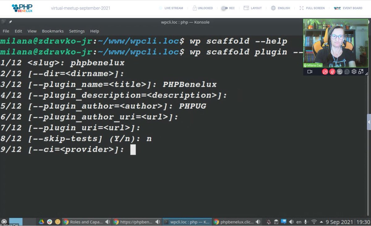 phpbenelux's tweet image. WordPress magic happens at the command line, including tests 🤩 Create a new plugin in about 3 minutes ⚡️