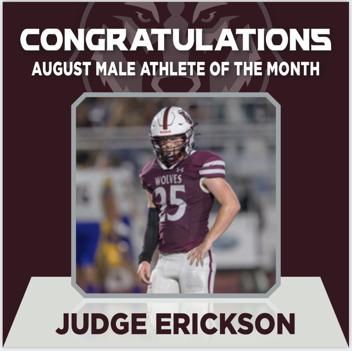 Congrats Judge! You are the WABC Cane’s Student Athlete of the Month! <a href="/DavenportWolves/">DHS Wolves Athletics</a> <a href="/DHSWolvesFB/">Davenport Football</a> <a href="/jdzimmerhanzel/">JD Zimmerhanzel</a> @alyceleonhardt6 <a href="/matthewsdeloach/">DeLoach</a>