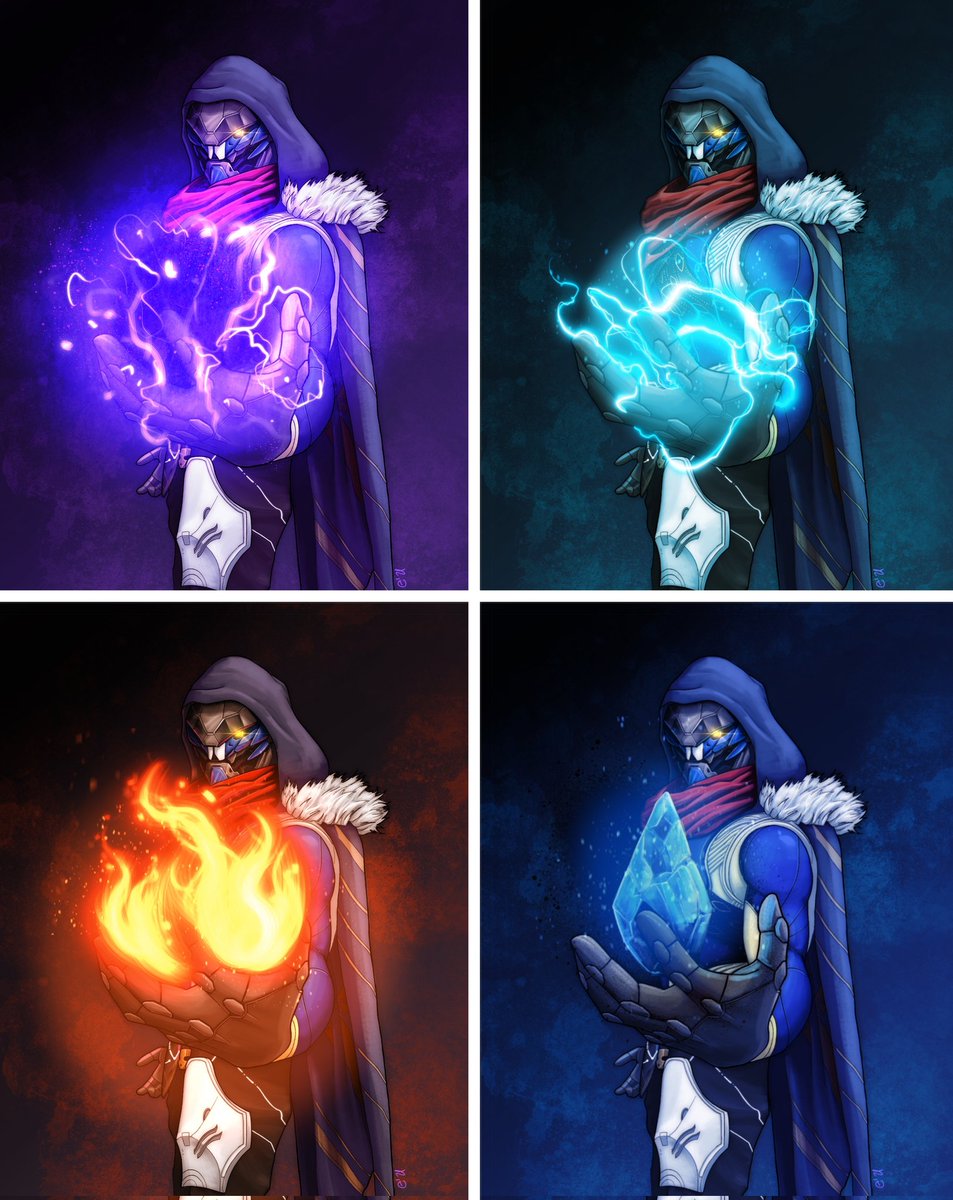 ericinks's tweet image. "The line between light and dark is so very thin."

Decided to do up a version for each element.

#bungie #Destiny2 #Destiny2Art #DestinyArt