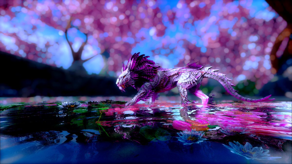 LittleCornDogs's tweet photo. I really like these cherry blossoms @survivetheark #ARK #playARK #arkart https://t.co/XR1bkBOw0z