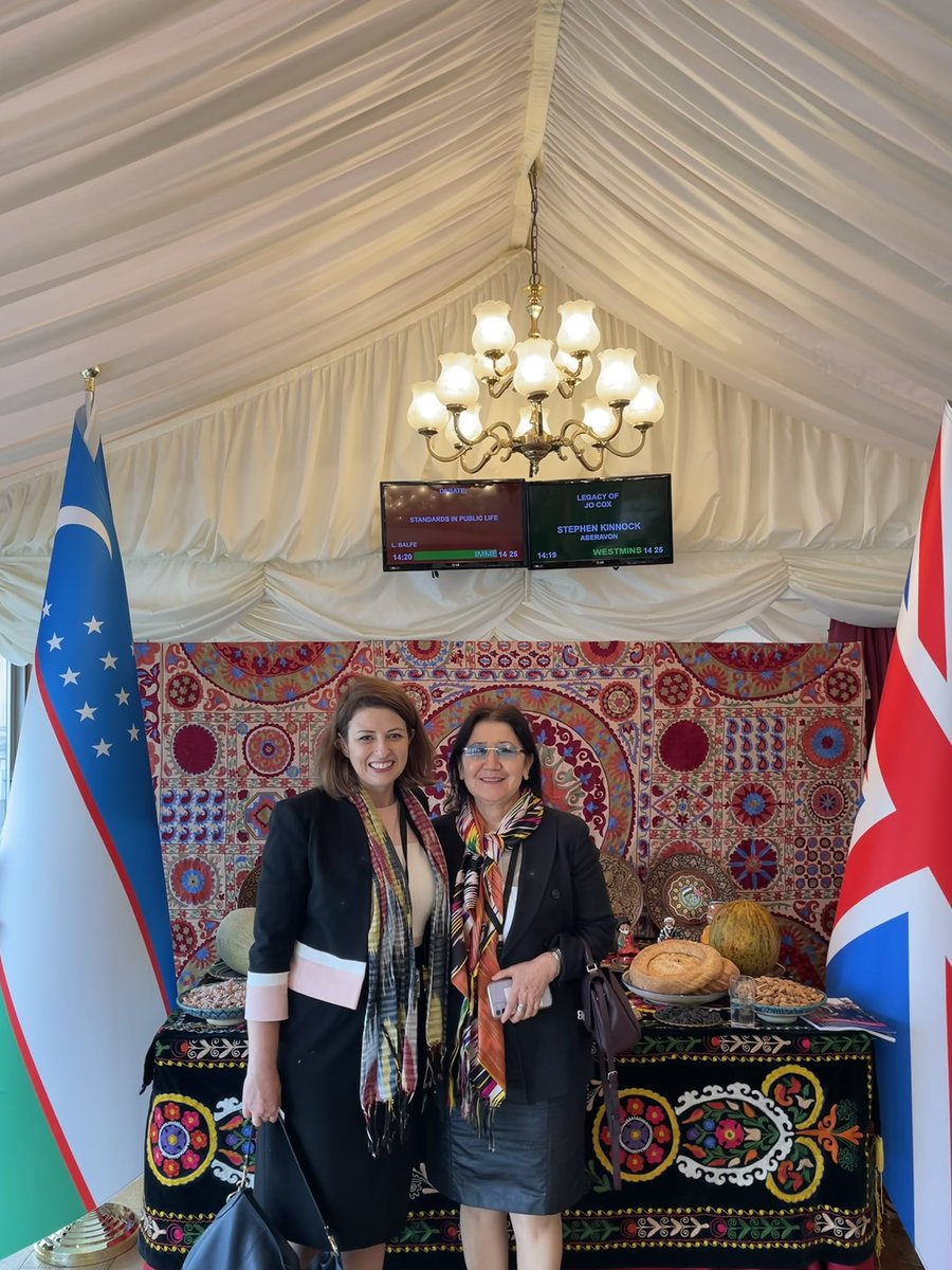 CFEuroasia's tweet photo. @CFEurasia co-founders @BotaHopkinson &amp; Maksat Yessen with president Lord @LilleyPeter, ambassador @said_rustamov, CFE patrons @twocitiesnickie and @joymorrissey. We are as ever delighted to work with our friends at @UZBinUK. Thank you to our patrons @BobBlackman &amp; @Shaun4WBW. https://t.co/AwhyVO8gSj