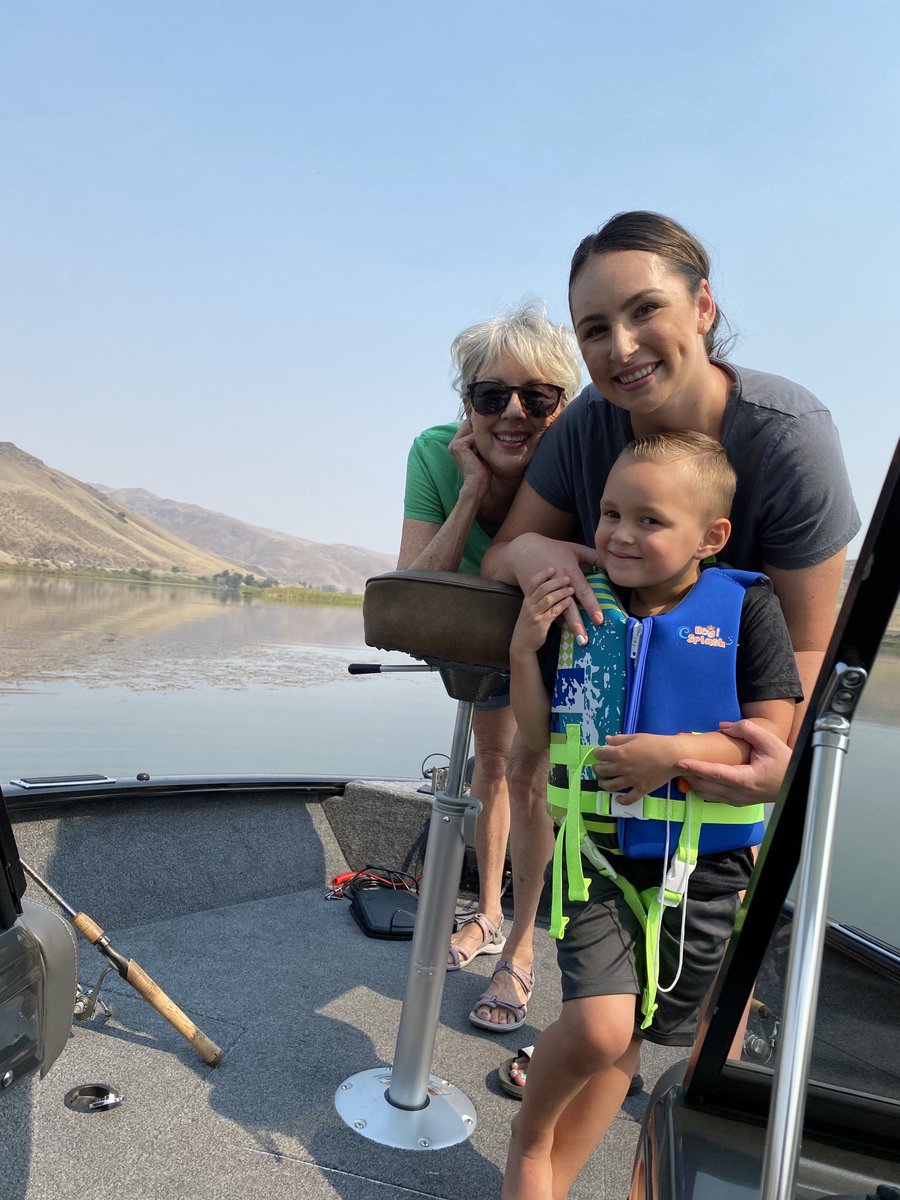 Great day fishing with Granddaughter and Great Grandson