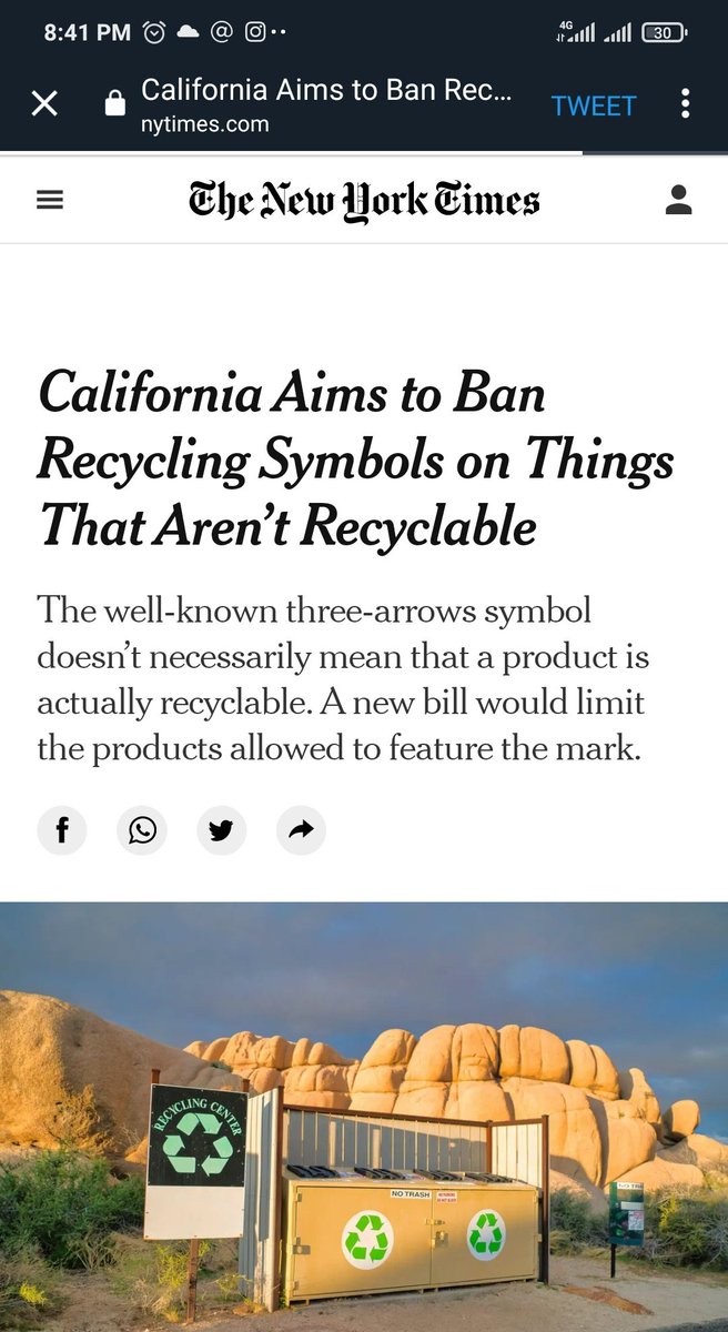 If it cannot be recycled it shouldn't have recycling symbols. A big percentage of plastics carrying those symbols cannot be recycled and therefore have misleading information.  California is about to say NO to that greenwashing!