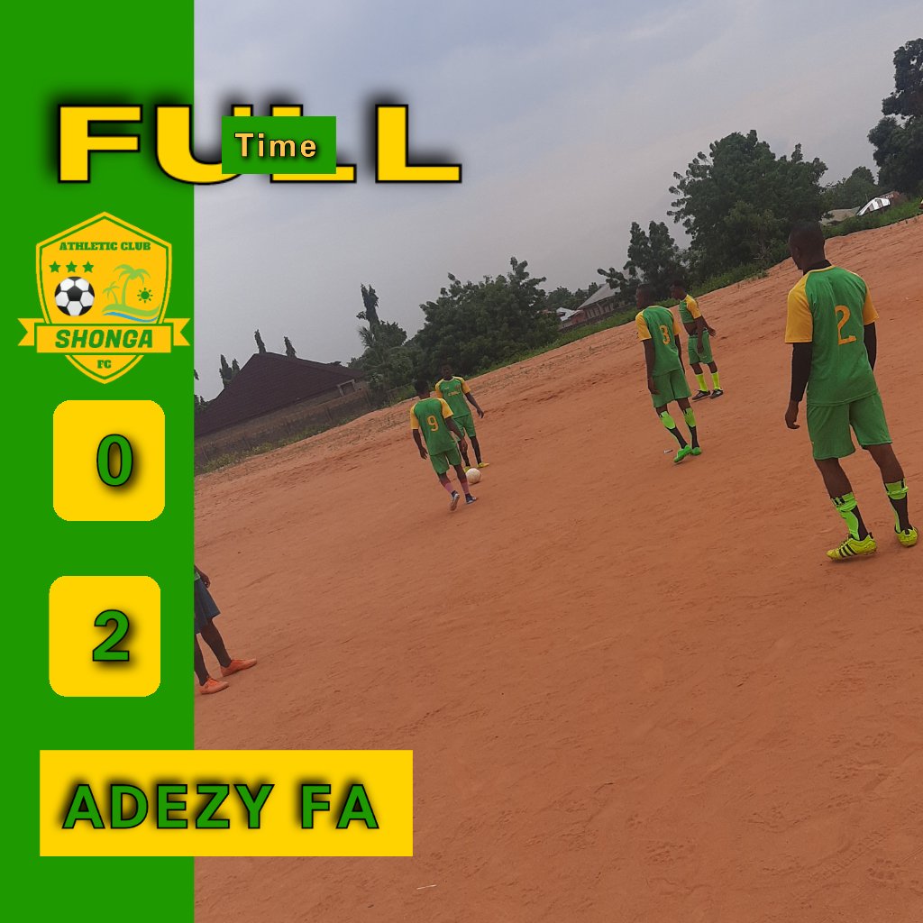 AC_Shonga's tweet photo. This is football anything can happen it end of the match Ac Shonga 0 Vs ADEZZY FA  2 https://t.co/GWLLWSA7L6