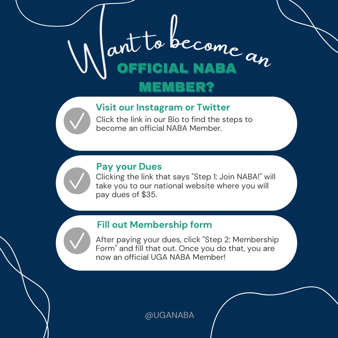 UGANABA's tweet photo. Want join NABA? Follow the instructions below &amp; you’re in! You’ll also be eligible to enter the scholarship we announced today! https://t.co/3P8vdALCF9