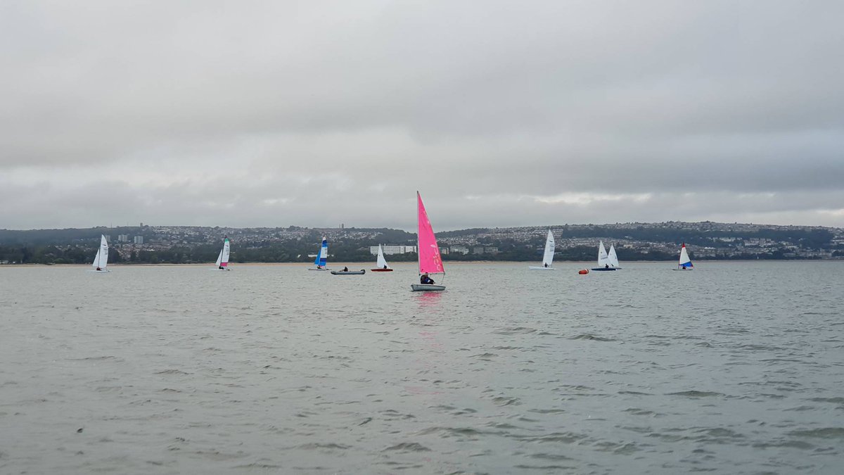 That's the final evening race underway with a good turnout, racing until dark and then into the bar