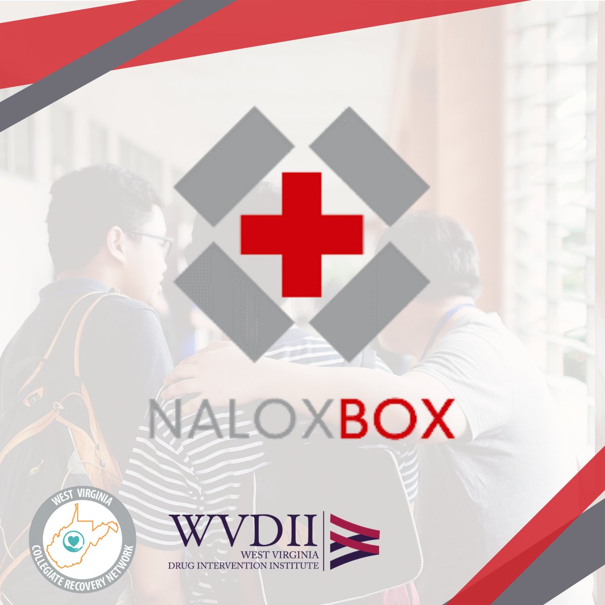 HealthConnectWV's tweet photo. WV Collegiate Recovery Network and WV Drug Intervention Institute are partnering to make @Nalobox available on WV college &amp; university campuses to increase access to #naloxone, saving student’s lives across WV.
For more information, visit https://t.co/SjQeXWcoRI

#RecoveryMonthWV https://t.co/jmB58aGYCX