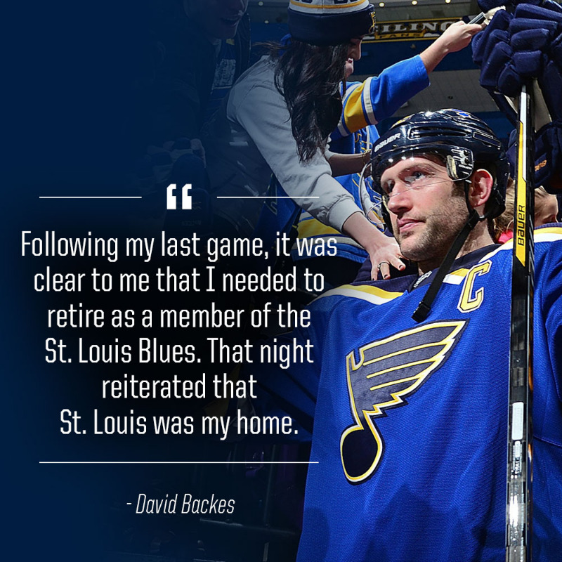 David Backes Signed St Louis Blues Jersey