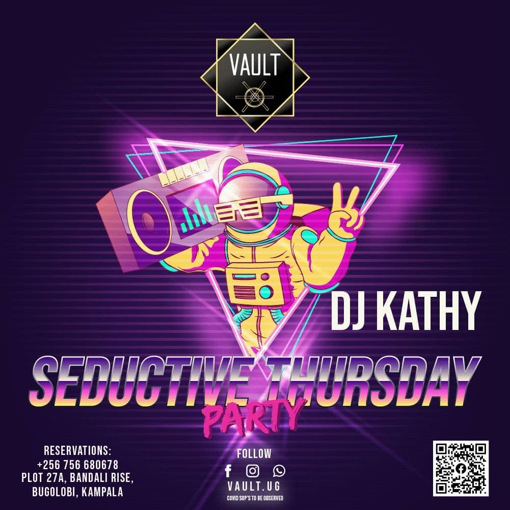deejaykathyfans's tweet photo. Ever been seduced by music played by a female DJ on a Thursday? 😍
Kati Jangu ku VAULT every Thursday and witness madness with @deejaykathy256 in the Lead of the #SeductiveParty.
It’s time for something new in town!! https://t.co/CUgx7xwiry