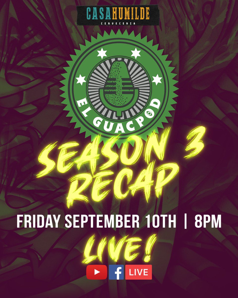 ElGuacPod's tweet photo. Tomorrow Season 3 Recap!! 
Via our FB &amp; Youtube Channel!! https://t.co/JDA63o3E6D